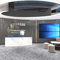 太平洋保險(xiǎn) . 北京辦公室裝修設(shè)計(jì)效果